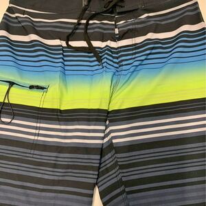 Ron Jon Black and Blue Board Shorts for Swim